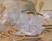Bridal Hair Wreath, Bridal Headband, Woodland Wedding Headpiece, Bridal Hair Flowers, White Hair Flowers, White Floral Hair Wreath
