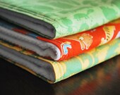 cloth diaper burp cloth set - jungle print