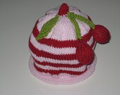 Cherries Jubilee Stripped Toddler Hat