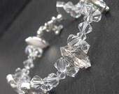 Swarovski Wedding Bracelet - Clear Swarovski Crystals and Marquis Diamantes, Bridal Bracelet, Bridesmaids Present