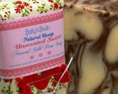 Unscented Soap 100% Natural Cold Press Hemp Swirl Soap Bar