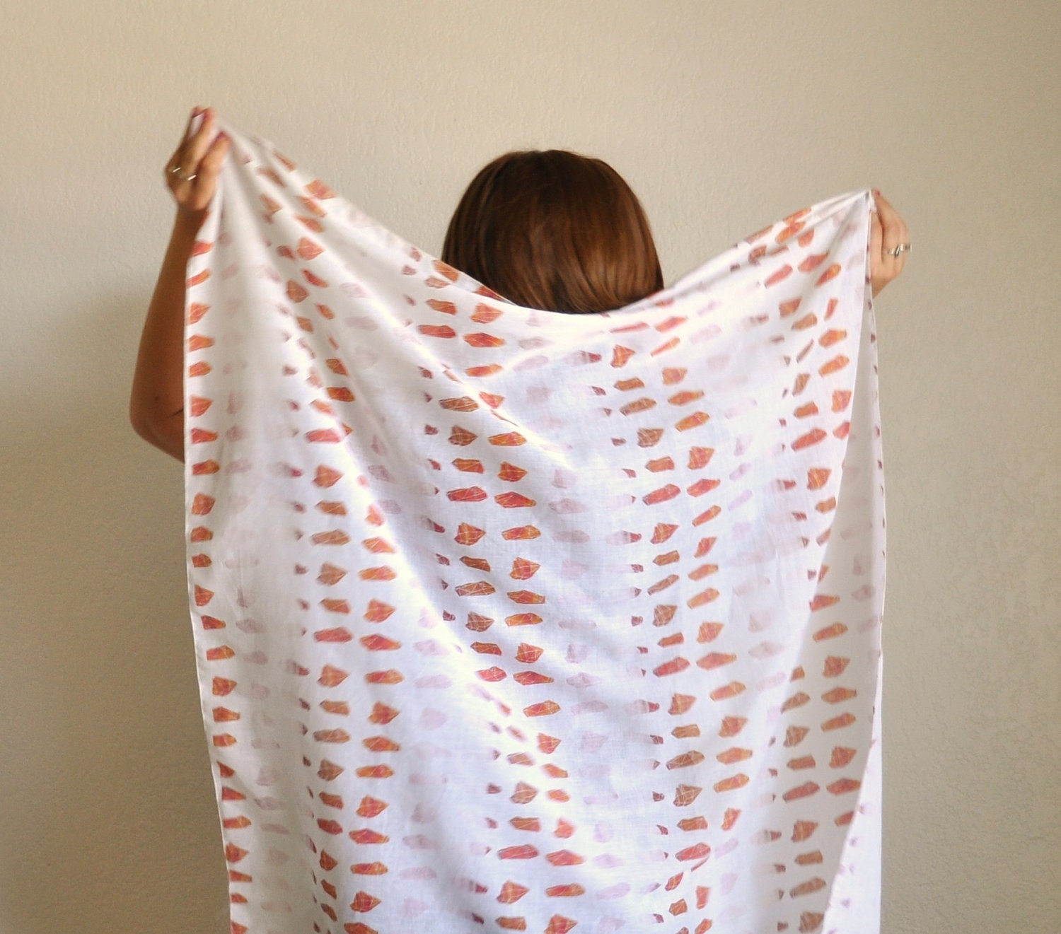 Crystal Stripes Sheer Cotton Scarf