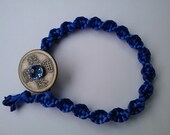 Dark Blue Spiral Weave Harmony Bracelet