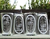 Home Brew BEER Lovers - Custom Pint Glasses w/ Your Etched name/design for Home Brewing,Birthday Gift,Craft Brew,Man cave,Craft Beer,Brewer