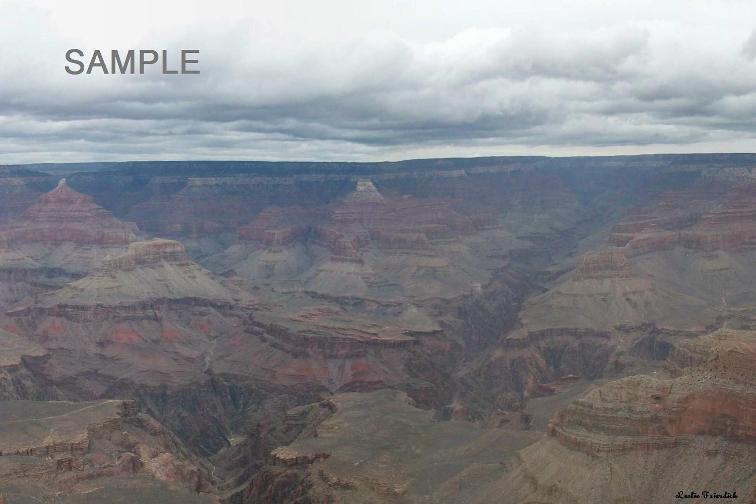 Grand Canyon Panoramic- 8x10 digital art photo with matting