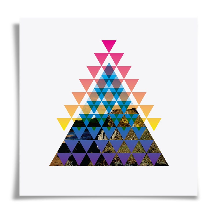 Pyramidica No.2 - Square Giclee Print