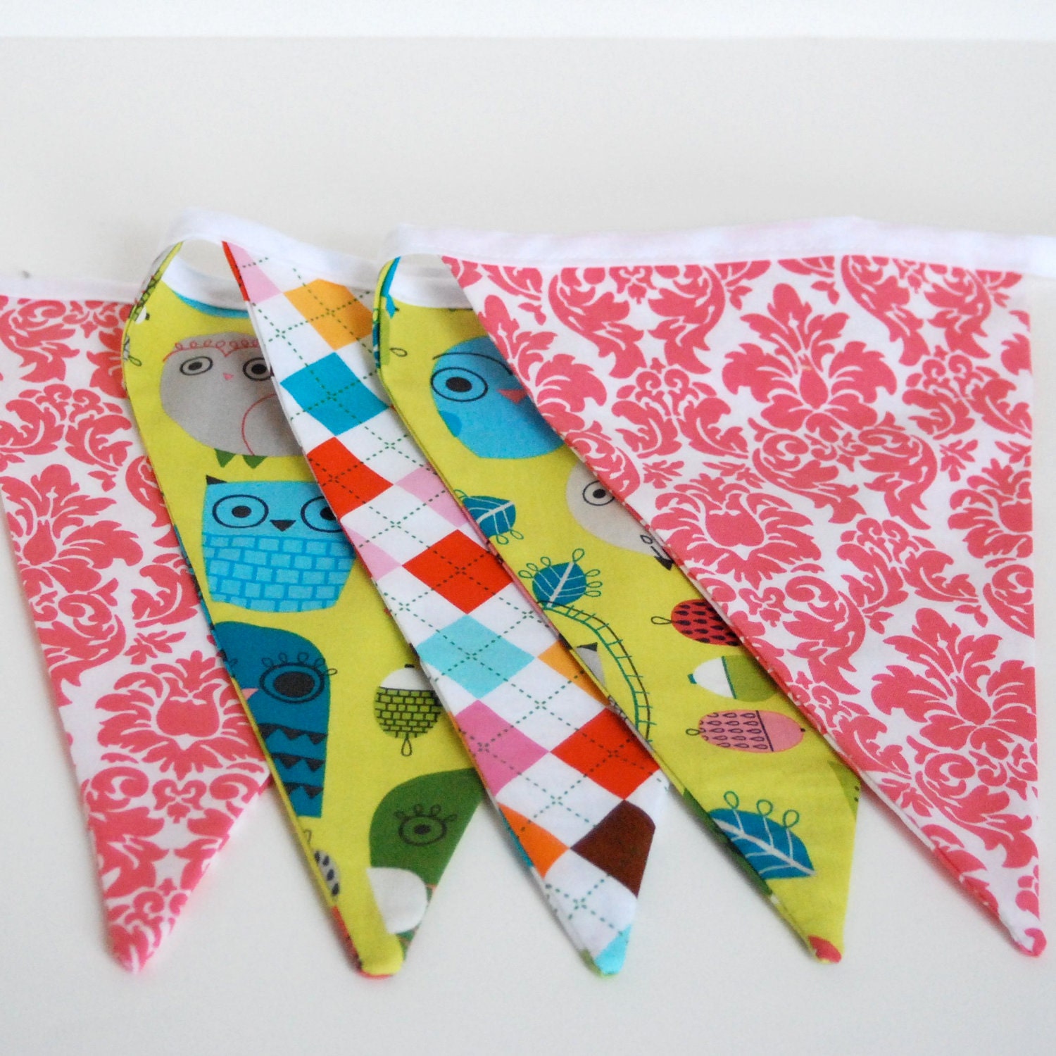Bunting Fabric Pennant Banner for Children's Rooms