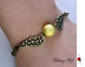 Special Offer---Harry Potter Golden Snitch Bracelet with wings