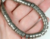 Rockin Natural Gold PYRITE 8mm Heishi Wheel beads Spacer Rondelle - 4 inch mini - strand