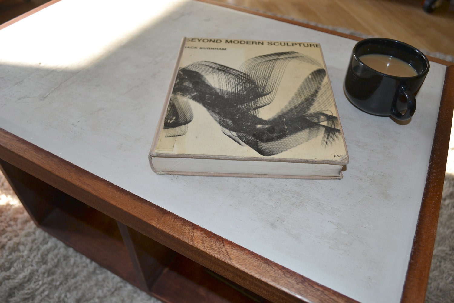 Concrete Mahogany Coffee Table