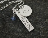 Disney Princess Half Marathon Necklace  -  Hand Stamped Sterling Silver Necklace