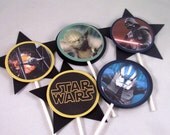 Star Wars Cupcake Toppers featuring your favorite characters
