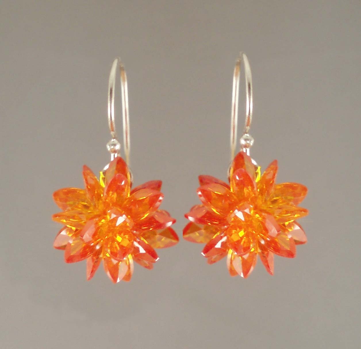 Star Sparkle Earring in Orange Crush - MichelleCaryn