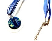 Starry Night Police Box  Ribbon Necklace Inspired by DrWho, Sci Fi Quote Jewelry by Bohemian Bear on Etsy.