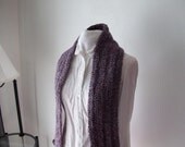 Purple Crochet Scarf
