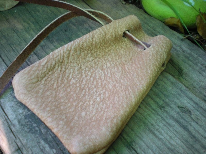 Hand Sewn Leather Bag - Medicine Bag To Hold Bones, Crystals, Herbs and Magic