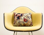 Circa 1850 Antique Persian Rug Pillow