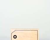 Gift Tag Rubber Stamp
