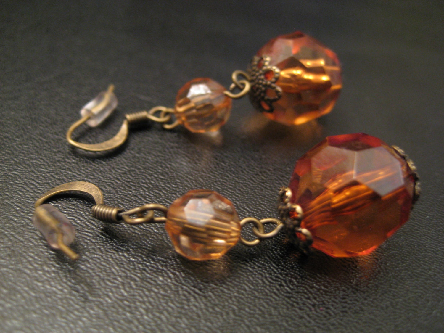 Handmade Beaded Dangle Earrings