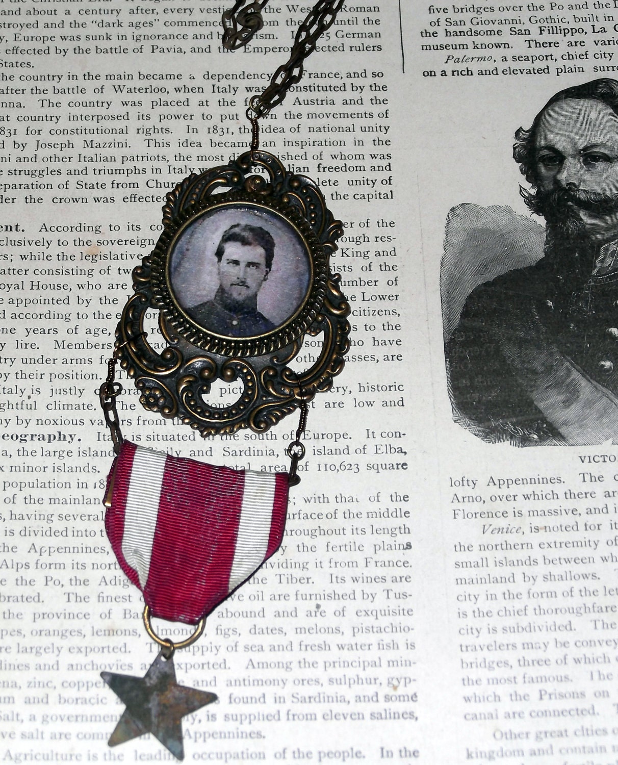 Hero.....One of a Kind Vintage Inspired Necklace