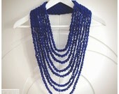 Le collier Chainette - (en Bleu/in Blue)