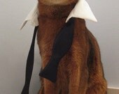 Bond inspired untied bow tie tuxedo collar for cat