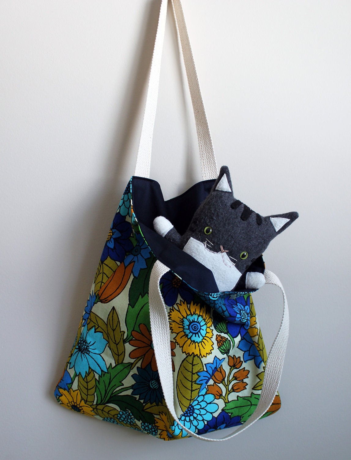 Eco-Friendly Wanda Floral Fabric Book Bag