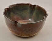 Ceramic Serving Bowl / Serving Dish / Brown / Green / Blue /Creamy