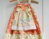 Girls Spring Birds Dress for Easter  6M - 6