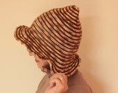 Handmade Hat Beige Cream Brown Colorful Fall Winter Fashion Gift For Her Women Fashion