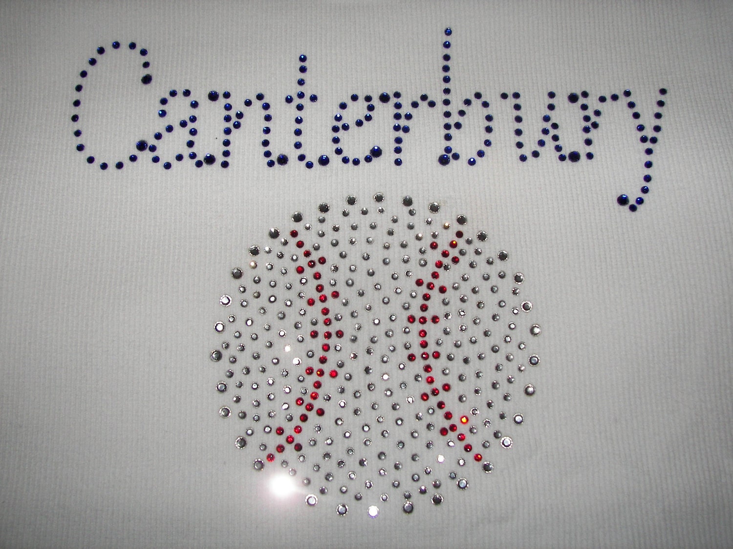Custom Made Baseball BLING Tees or Tanks--Done in your team name and colors