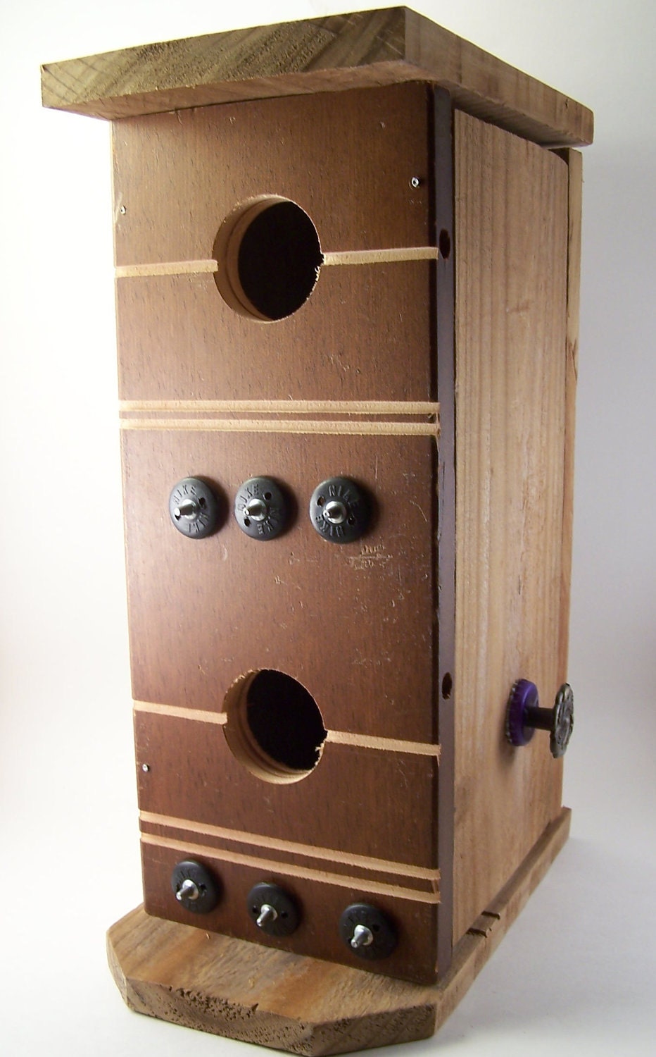 Steampunk Industrial Upcycled Handmade Birdhouse by Garageinc golf shoes spikes