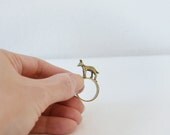 Vintage golden fox ring.