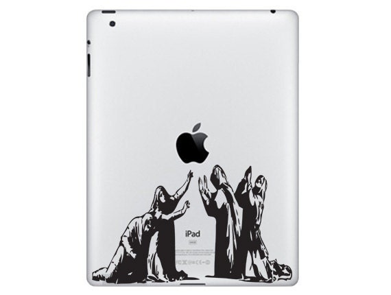 Banksy Love Apple For iPad Vinyl Decal DP-0064