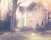 VICTORIAN Home -  Pastel PINK GRAY - Cottage chic decor - soft focus - 5x7 photograph signed and matted