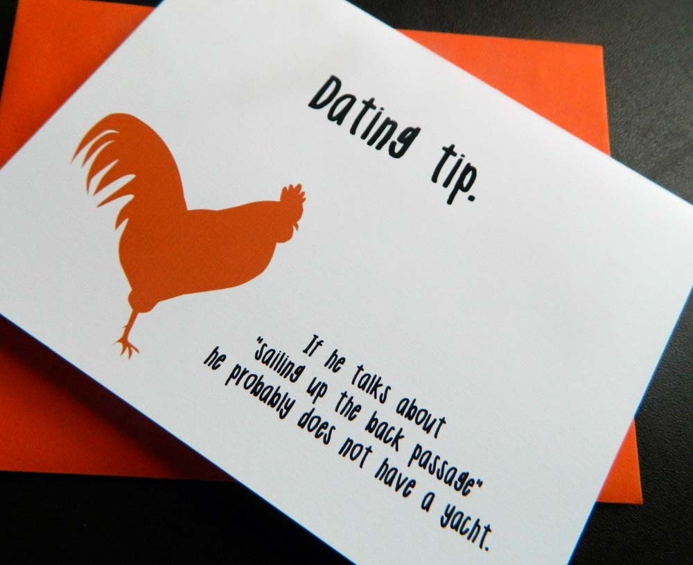 Funny card for dating (WG 107)