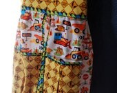 Hanging diaper stacker - Michael Miller construction theme