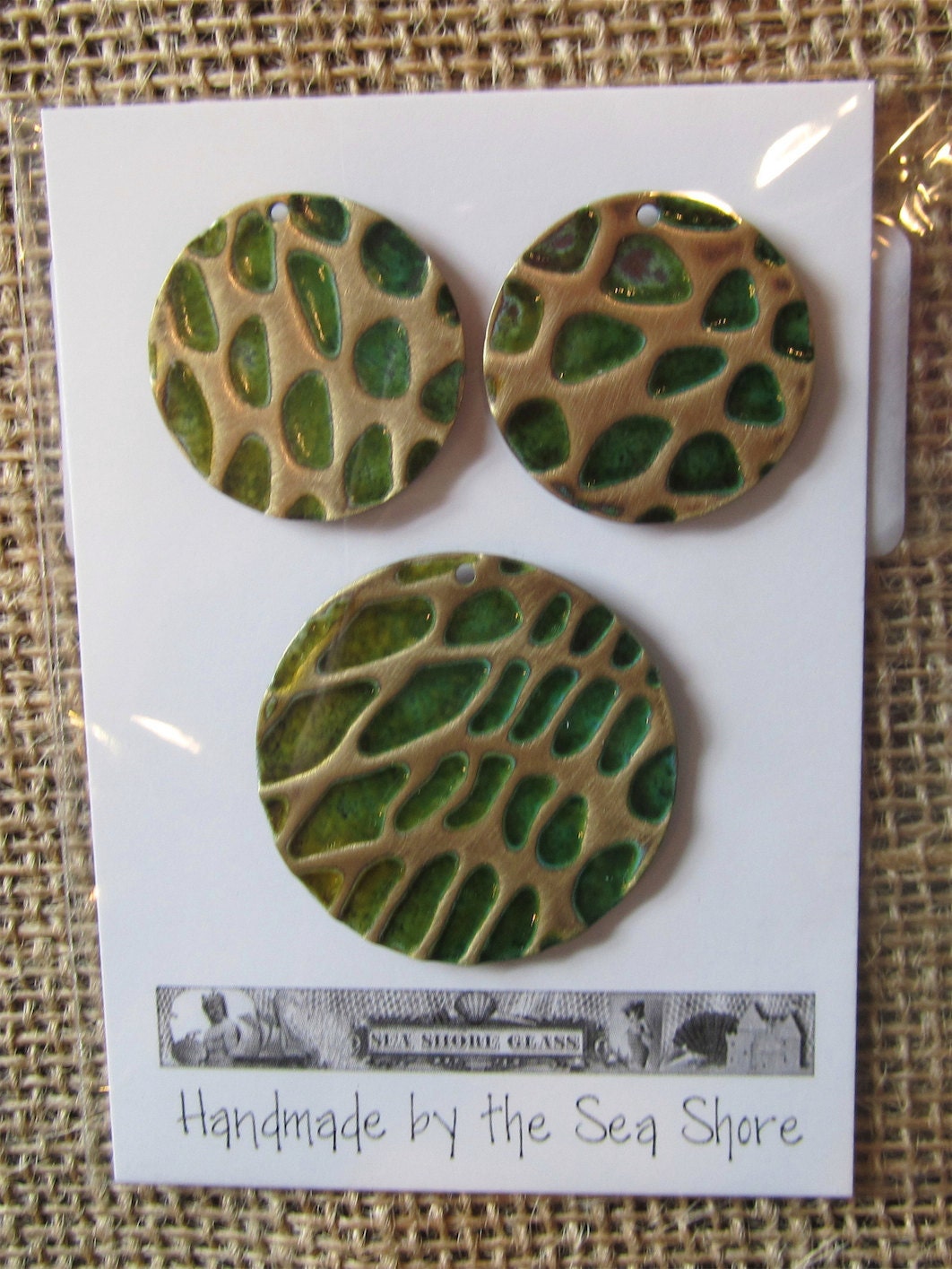 Vintaj Natural Brass altered pendants and charms