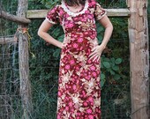 Vintage 60s ROYAL PSYCHEDELIA Maxi Dress