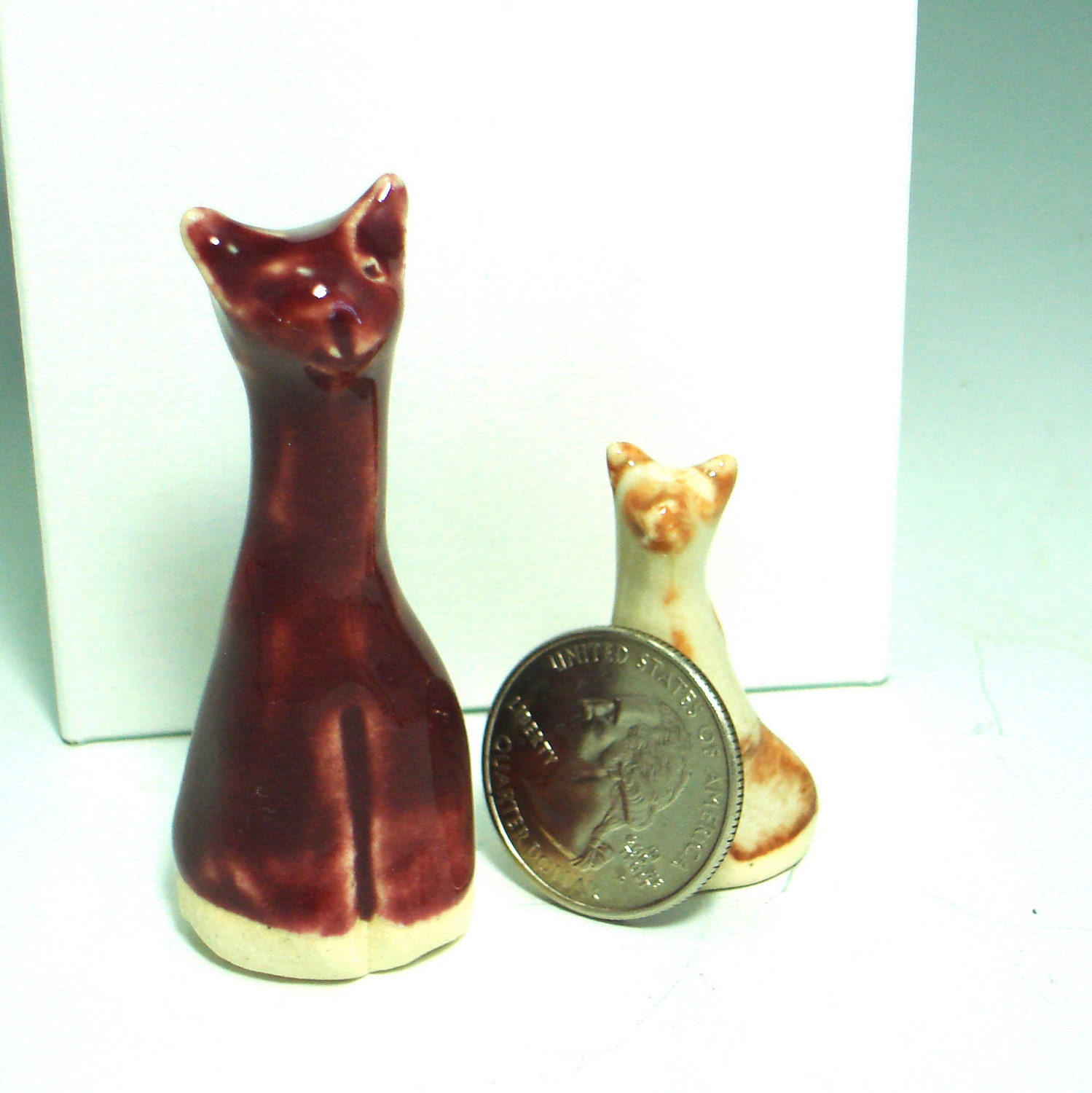 Mini Red Cat Sculpture