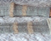 Hand Spun Wool and Angora Arm Warmers