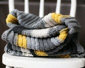 crocheted lap throw afghan