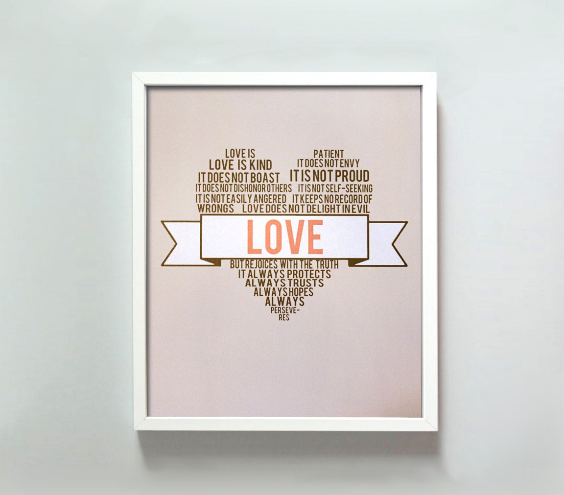 8x10 Love print