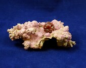 Verdigris Copper Cthulhu Cameo Pin - Handmade Polymer Clay Jewelry