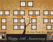 Custom 11 x 14 Family Tree Canvas