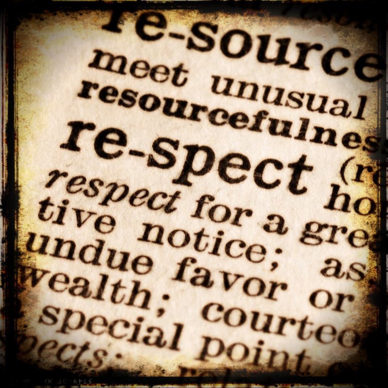 Respect - Words of Importance Series - Dictonary Word Art, Gift Idea