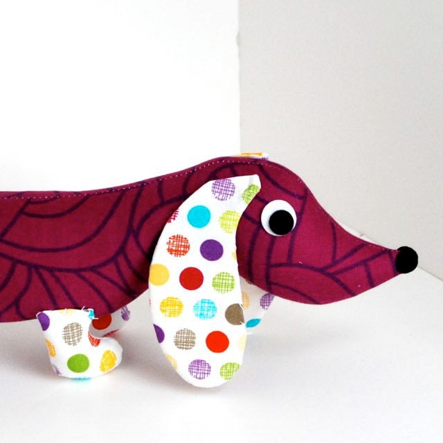 Wiener Dog Plush Dachshund Toy VIOLA