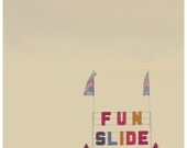 Fair Photograph - Carnival Photograph  - Summer Photograph - Fun Slide - Signed Original Fine Art Photograph