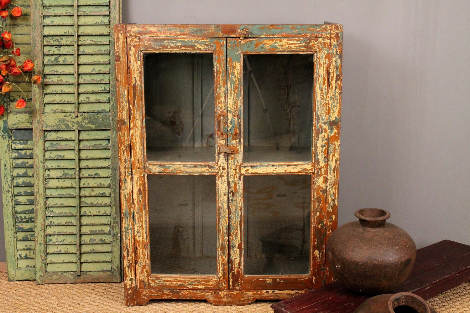 Vintage Painted Cupboard