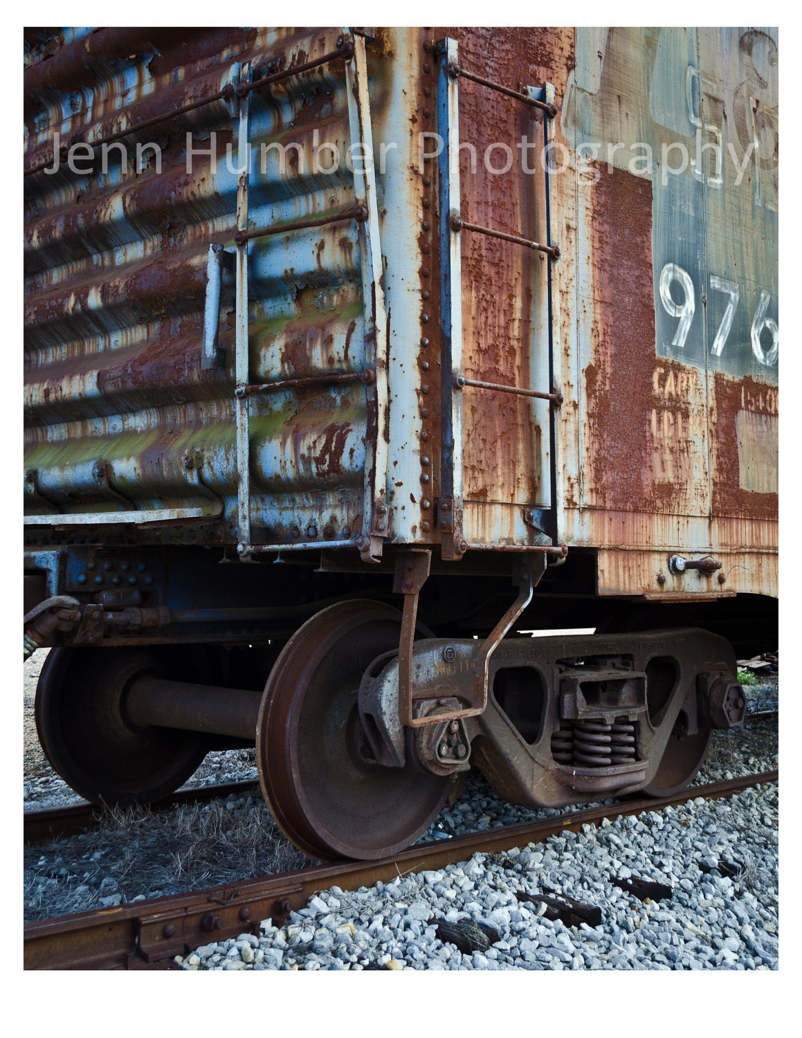 Rusted Railroad Car 8x10 Inch Color Photograph - jnnfrfrnk
